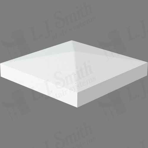 LJ-9301 Gloss Primed Chamfered Top Plate for Box Newels
