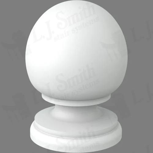 LJ-9008 Gloss Primed Colonial Balltop Finial for Box Newels