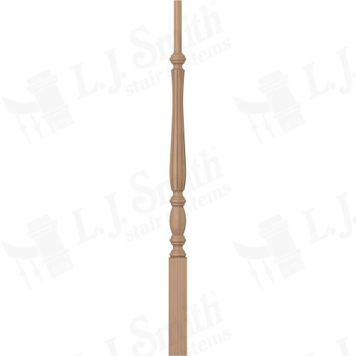 LJF-2115 Pin Top 1 3/4" X 34" Fluted Baluster