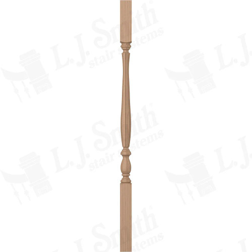 LJF-2905 Primed 1 3/4" X 38" Square Top Fluted Baluster