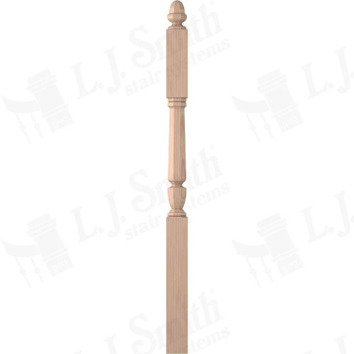 LJP-30458 Second Floor 3 1/2" x 58" Landing Octagonal Newel