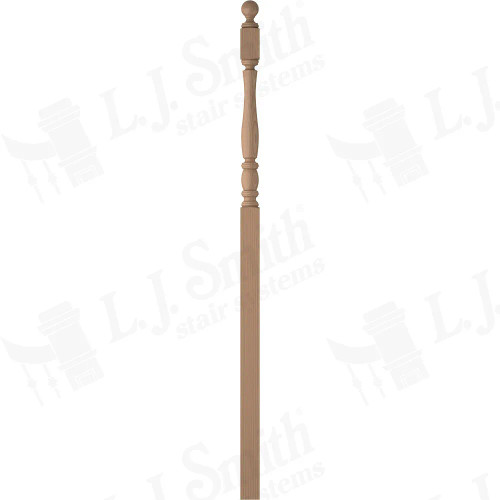 LJP-3258BT Ball Top Challis 3" X 78" Intermediate Landing Newel.