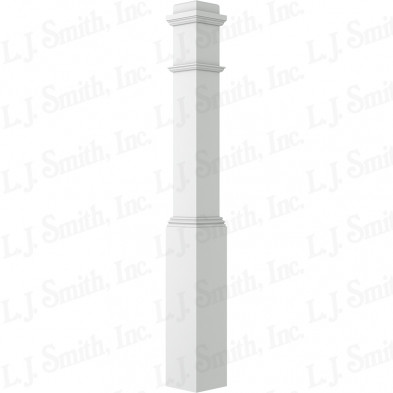 LJ-4091 Primed Traditional Style Box Newel Plain LJ-4091 Primed Traditional Style Box Newel Plain