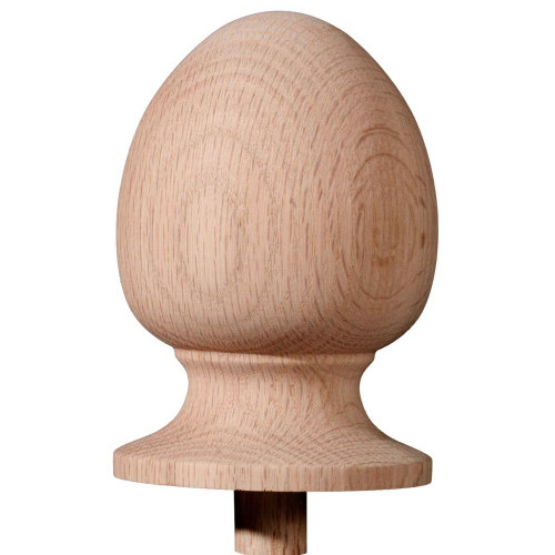 #1075 Oval 3" x 4 3/4" Newel Finial