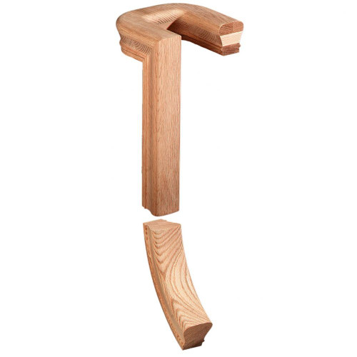 #7095 Right Handed "Well Hole" Gooseneck, 5 1/2" C to C with No Cap