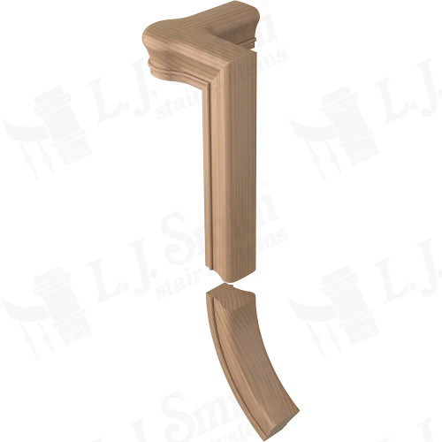 S-7086 Traditional S-Line Right Hand Gooseneck 2 Riser With Cap for LJ-6010