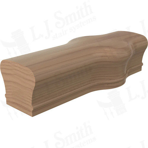 S-7220P Traditional "S-Line" Plowed Two Opening Newel Cap for LJ-6210