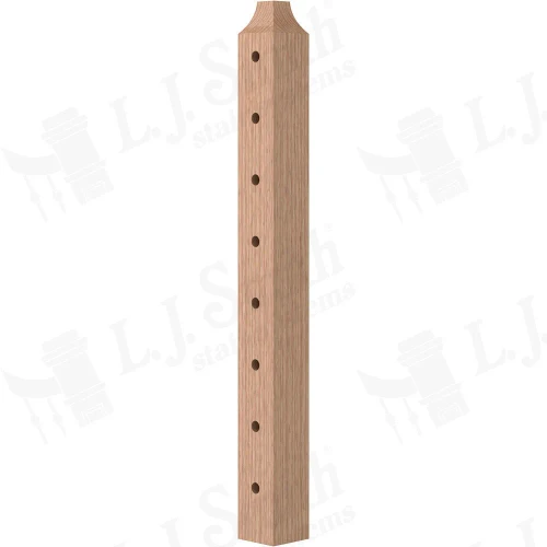 TL-410-39 Level Start/Stop 3 1/2" x 37 3/8" Tube System Newel Post