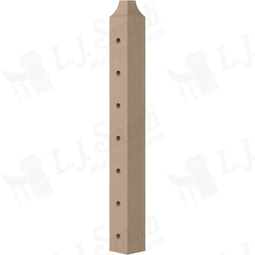 TL-410D-36 Level Down 3 1/2" x 34 3/8" Tube System Newel Post