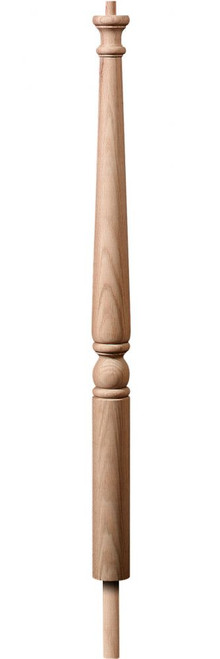 #1606 Round Base 2 7/8" x 41" Traditional Pin To Pin Newel.