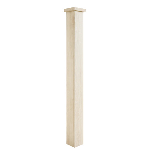 C-5656 Poplar Craftsman 5-1/16" x 56" Box Newel