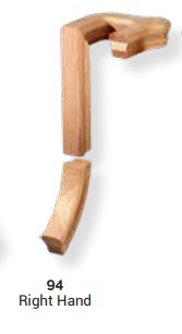 #7094 Right Handed "Well Hole" Gooseneck, 5 1/2" C to C with Cap