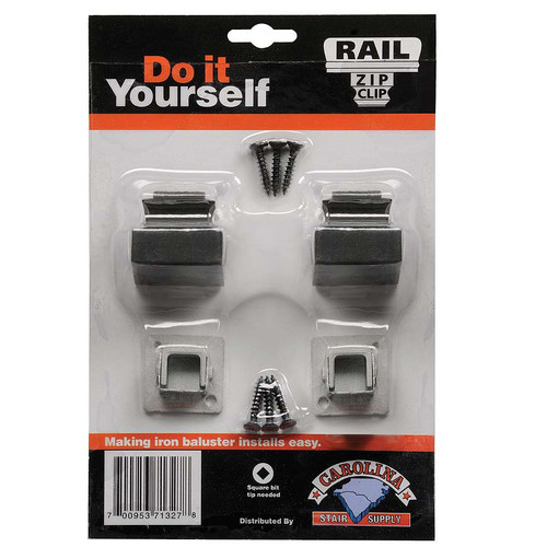 Z-CS16.3.1 Zip Clip 2 Base Shoe 1/2" Iron Baluster Fastener