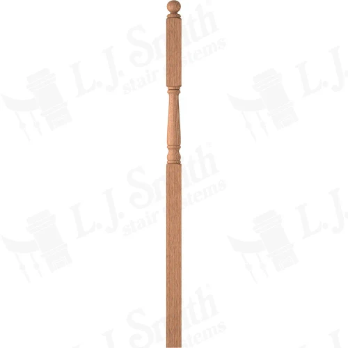 LJ-4186BT 3 1/4" X 73" Intermediate Newel. (Ball Top)