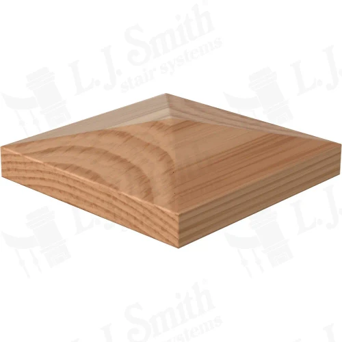 LJ-9301 Alder Chamfered Top Plate for Box Newels