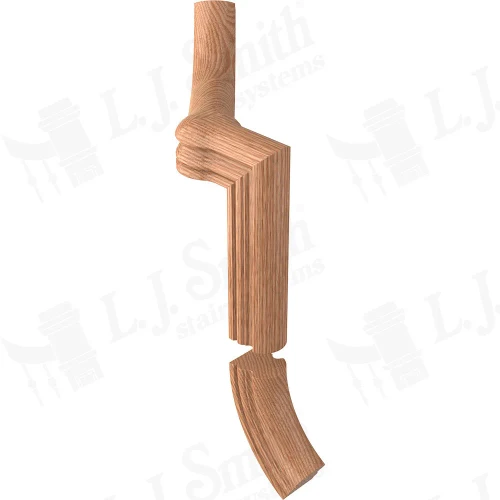 S-7565-135 Right Hand 2-Rise Gooseneck 135 Degree With Cap for LJ-6519 (S-Line)