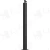 CR-320-36 Low Sheen Black Pass Through Metal 2" Newel Post