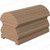 LJ-6519PSC-8 Solid Cap 8' Plowed 1 3/4" Handrail