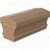 LJ-6601SC-6 Solid Cap 2 1/4" H x 2 1/4" W x 6' Non-Plowed Handrail.