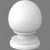 LJ-9008 Gloss Primed Colonial Balltop Finial for Box Newels