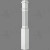 LJF-4091 Primed Traditional Style Fluted Box Newel 6 1/4" x 55".