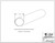 TUBE-005-SS - 5' Length 3/4" Hollow 304 Grade Stainless Steel Tube.