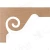 LJ 7029 Alder Scrolled Stair Bracket