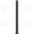 CL-320-42 Low Sheen Black Level Pass Through 2" Metal Newel Post. (12 Hole)