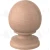 LJ-9008 Hard Maple Colonial Balltop Finial for Box Newels