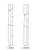 LJ-3845 Arvato 3 1/2" x 58" Second Floor Landing Newel
