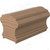 LJ-6900PC-8 Clear Hickory 8' Plowed 1 3/4" Handrail