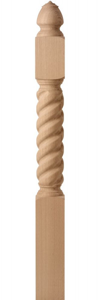 #CSN110 Poplar 5 1/2" X 48" Block Top Newel Post.