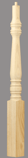 C-4215 Hampton 3 1/2" x 60" Angle / Landing Newel Pintop