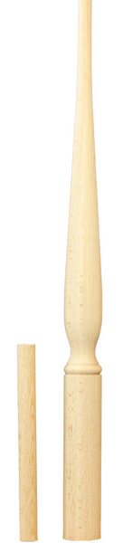 C-4862 Art Deco 3 1/4" x 45 1/2" Adjustable Starting Newel (Round Base) C-4862 Art Deco 3 1/4" x 45 1/2" Adjustable Starting Newel (Round Base)