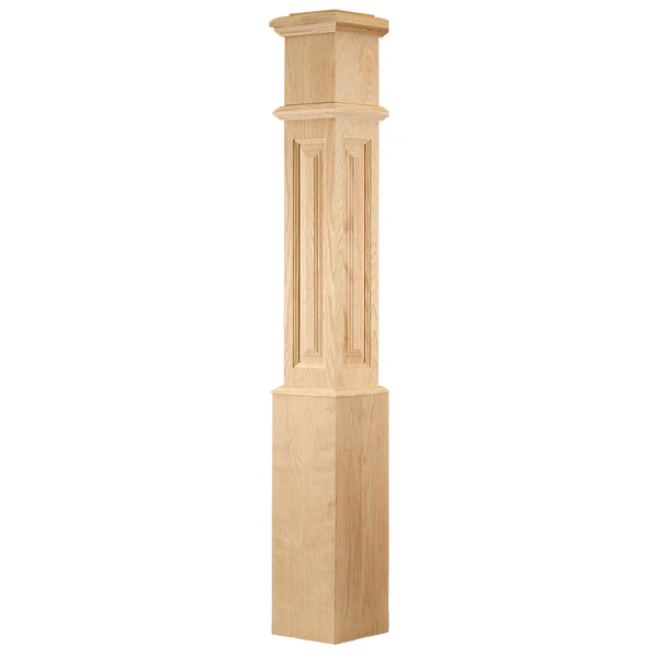 C-4891-RP Raised Panel 7 1/2" x 56" Box Newel
