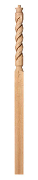 #CS775 Poplar 3 1/4" X 60" Pin Top Newel