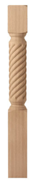 CSF150T Beech Fireplace Column 5 1/2" X 52"