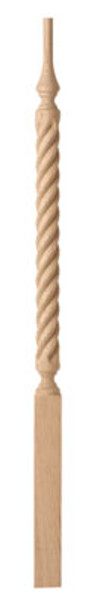 CS524T Beech Pin Top Baluster 2" X 41"