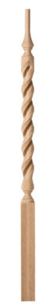 CS724 Red Oak Pin Top Baluster 2" X 41"