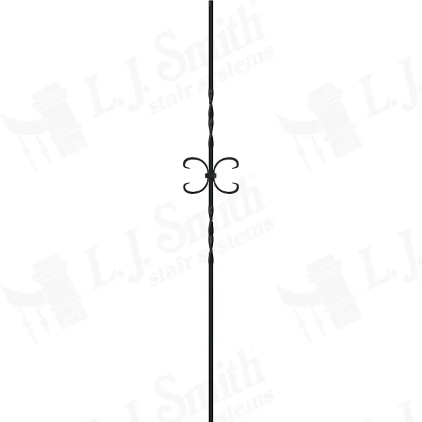 LIH-HOL19044 Double Ribbon Single Butterfly Baluster (Hollow)