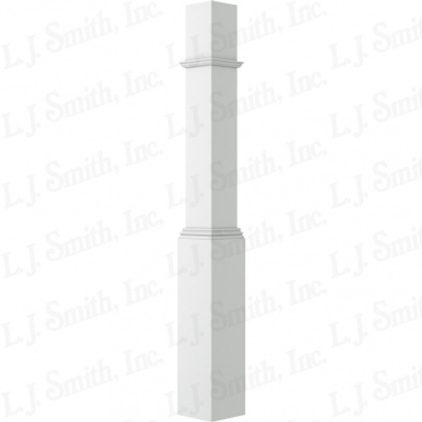 LJ-4091NC-PRG Gloss Prime 6 1/4" x 55" Box Newel Without A Cap.