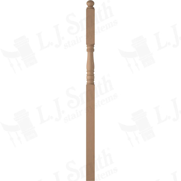 LJ-4505 3 1/2" X 73" Intermediate Landing Newel.