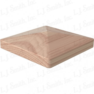 LJ-9001 Beech Chamfered Top Plate for Box Newels
