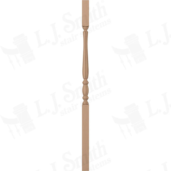 LJF-2105 Square Top 1 3/4" X 42" Fluted Baluster