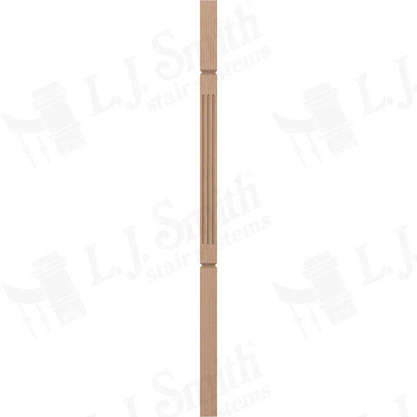 LJF-5360V Square 1 3/4" X 42" Fluted V-Groove Baluster