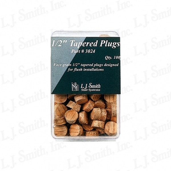 LJ-3024 Hemlock 1/2" Tapered Plugs (100 pack)