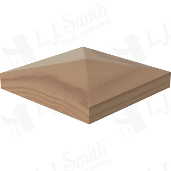 LJ-9301 Poplar Chamfered Top Plate for Box Newels