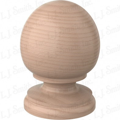 LJ-9008 Soft Maple Colonial Balltop Finial for Box Newels