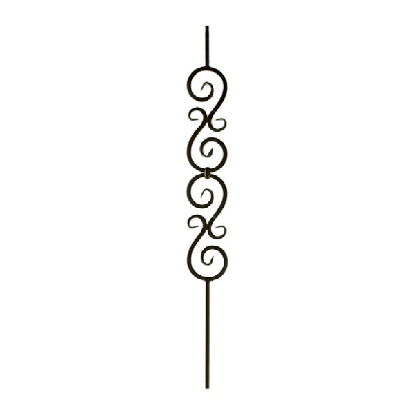 M32644 2583 Double Scroll 1/2" Iron Baluster