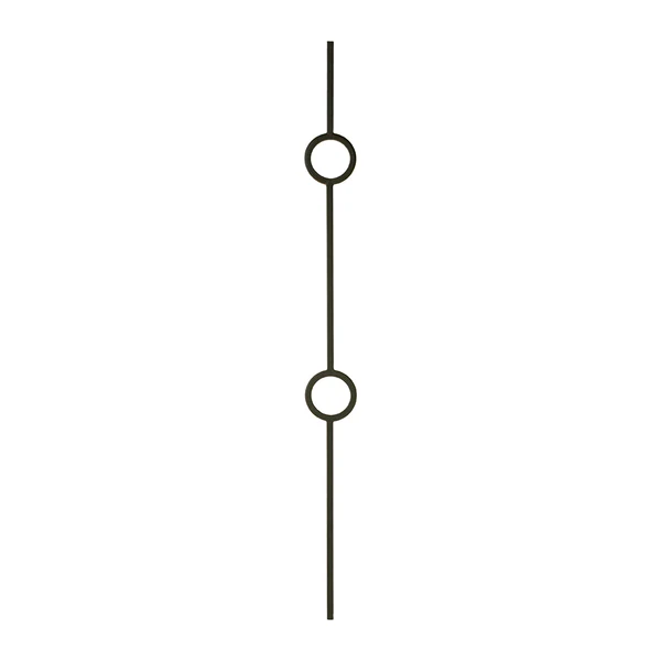 M40244 2931 Double Ring 1/2" Iron Baluster